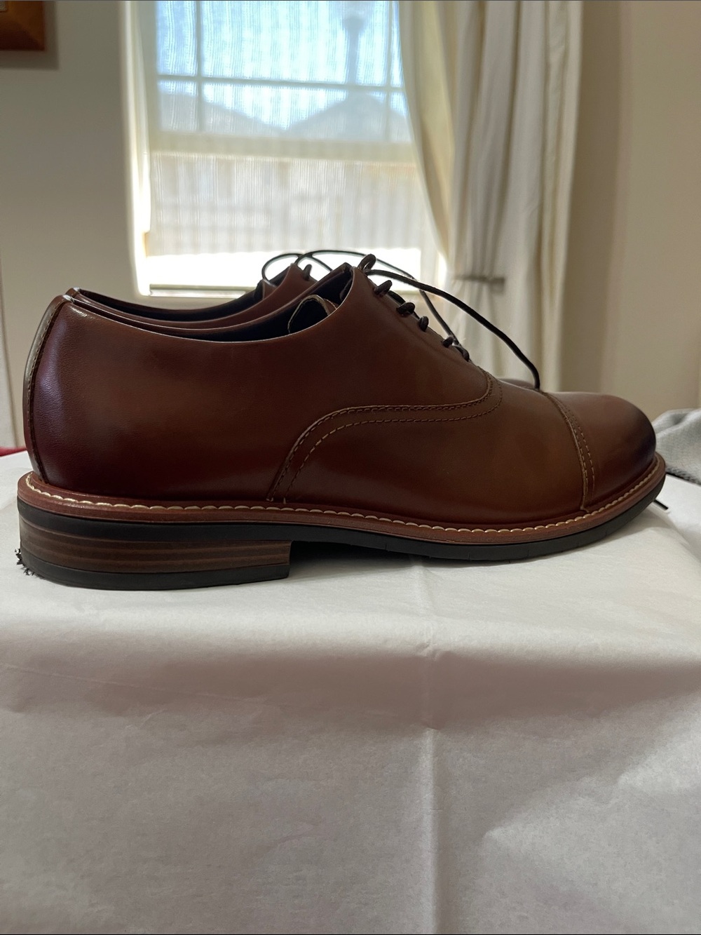 ✨ Kenneth Cole Reaction Mens Klay Flex Cap Toe Leather Oxfords✨
